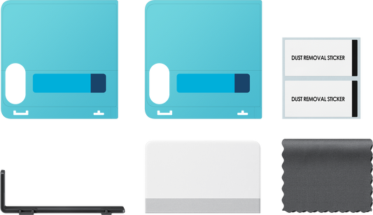 Film de protection d'écran extérieur Samsung anti-reflet pour Galaxy Z Flip8 F776, plastique, lot de 2 pièces EF-UF776CTEGWW