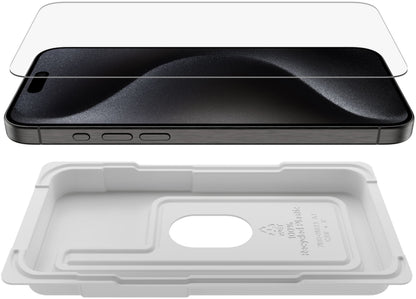 Film de protection d'écran Belkin ScreenForce UltraGlass 2 pour Apple iPhone 15 Pro Max, Verre trempé, Full Glue OVA134zz