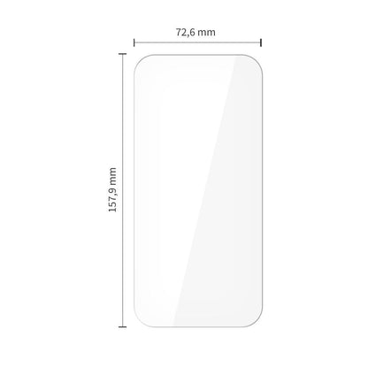 Film de protection d'écran Tech-Protect pour Apple iPhone 17 Pro Max / 16 Pro Max, Verre Trempé, Full Glue, Lot de 10 pièces