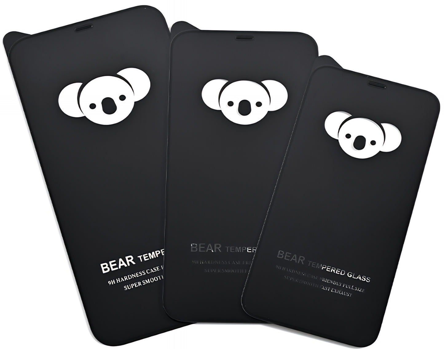 Film de protection d'écran Bear HD pour Apple iPhone 17 Air, Verre trempé, Collage intégral, Noir