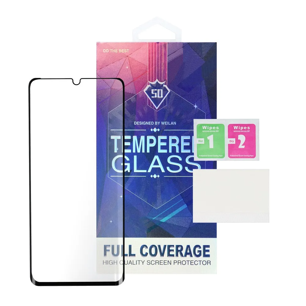 Film de protection d'écran OEM pour Xiaomi Redmi Note 15 5G / Note 15 4G, Verre trempé, Collage complet, 5D, Noir