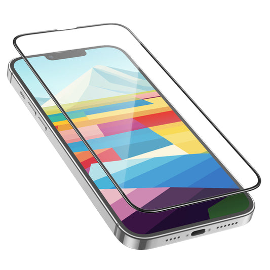 HOCO G16 Screen Protector for Apple iPhone 15 Plus, Tempered Glass, Full Glue, 5D, Black