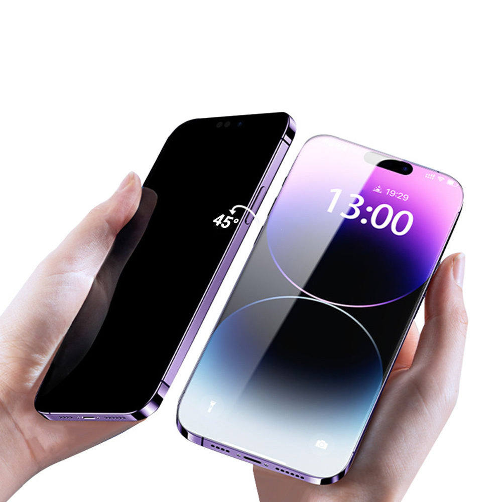 Film de protection d'écran Privacy OEM pour Apple iPhone 17, Verre trempé, Collage complet