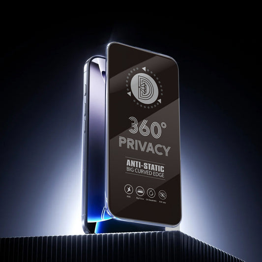 Film de protection d'écran Privacy OEM 360 pour Samsung Galaxy A37 5G, Verre trempé, Full Glue