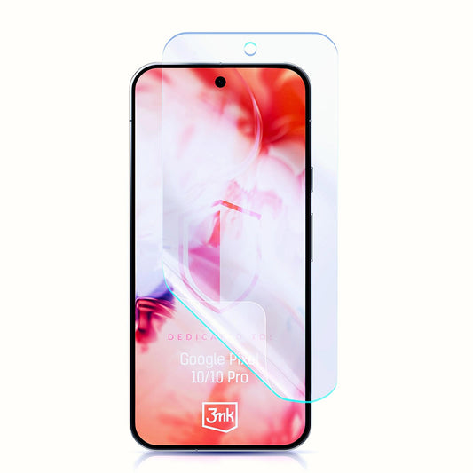 Film de protection d'écran 3MK FlexibleGlass pour Google Pixel 10 Pro / 10, Verre Flexible, Collage Complet