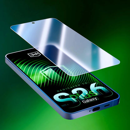 Film de protection d'écran 3MK FlexibleGlass pour Samsung Galaxy S26 Ultra S948, Verre Flexible, Full Glue