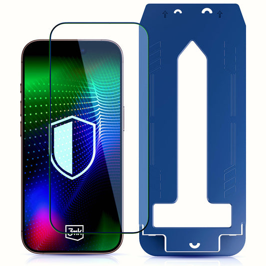 Film de protection d'écran 3MK Hardy Ultra pour Apple iPhone 17 Pro, Verre Trempé, Full Glue, Noir
