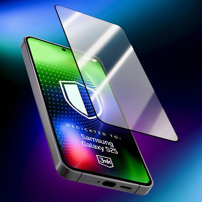 Film de protection d'écran 3MK Hardy Ultra pour Samsung Galaxy S25 S931, Verre Trempé, Full Glue, Noir
