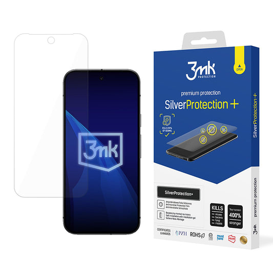 Film de protection d'écran 3MK Silver Protect+ pour Google Pixel 9a, Plastique