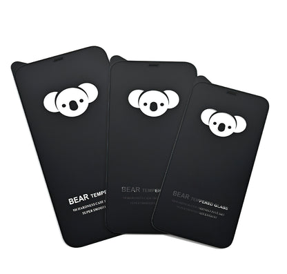 Bear HD Screen Protector Film for Samsung Galaxy S24 S921, Tempered Glass, Full Glue, Black