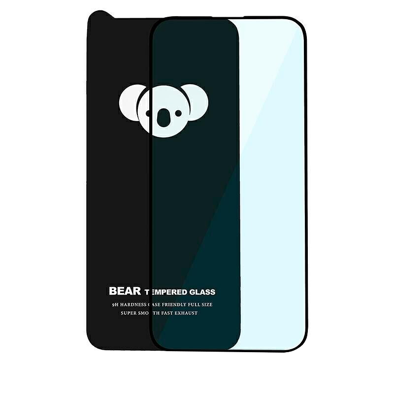 Film de protection d'écran Bear HD pour Samsung Galaxy S26 S942, Verre trempé, Collage complet, Noir