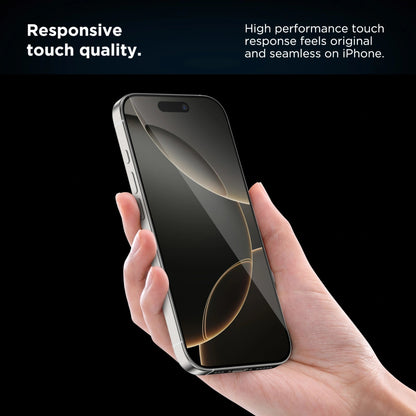 Film de protection d'écran Tech-Protect Quick Set+ pour Apple iPhone 16 / 15, Verre Trempé, Full Glue, Lot de 2 pièces, Noir