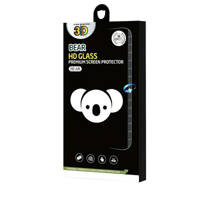 Bear HD Screen Protector Film for Apple iPhone 14 Pro, Tempered Glass, Full Glue, Black