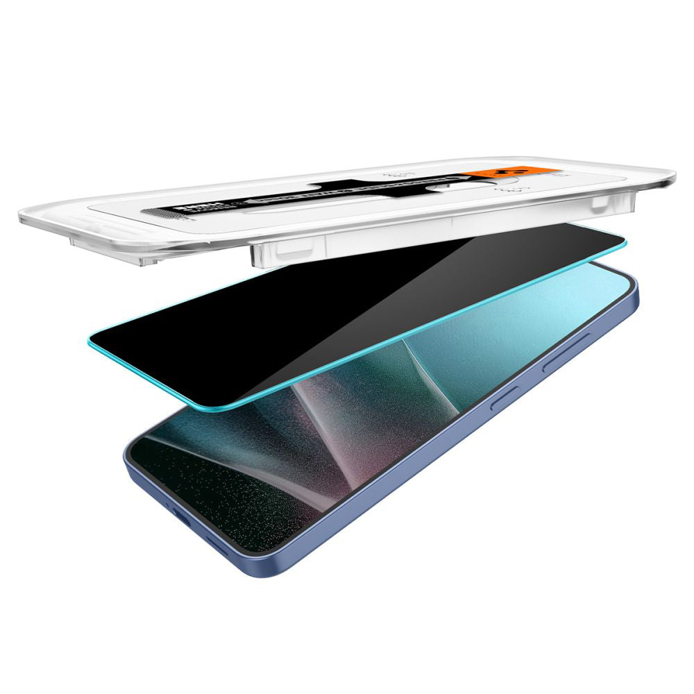 Film de protection écran Privacy Spigen GlastR EZ FIT HD pour Samsung Galaxy S25+ S936 / S24+ S926, Verre Trempé, Full Glue, Lot de 2 pièces