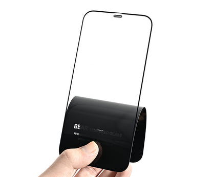 Film de protection d'écran Bear HD pour Apple iPhone 17 Air, Verre trempé, Collage intégral, Noir