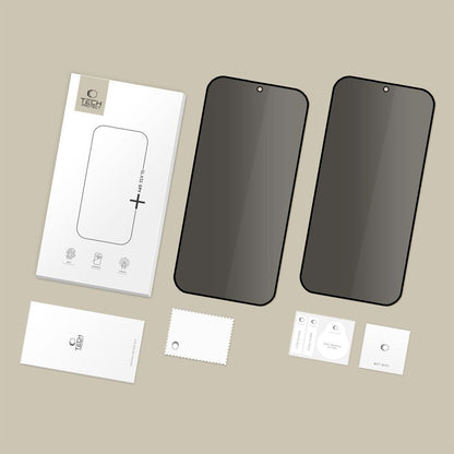 Film de protection d'écran Privacy Tech-Protect Spy+ pour Samsung Galaxy S26 Plus S947, Verre Trempé, Full Glue, Lot de 2 pièces
