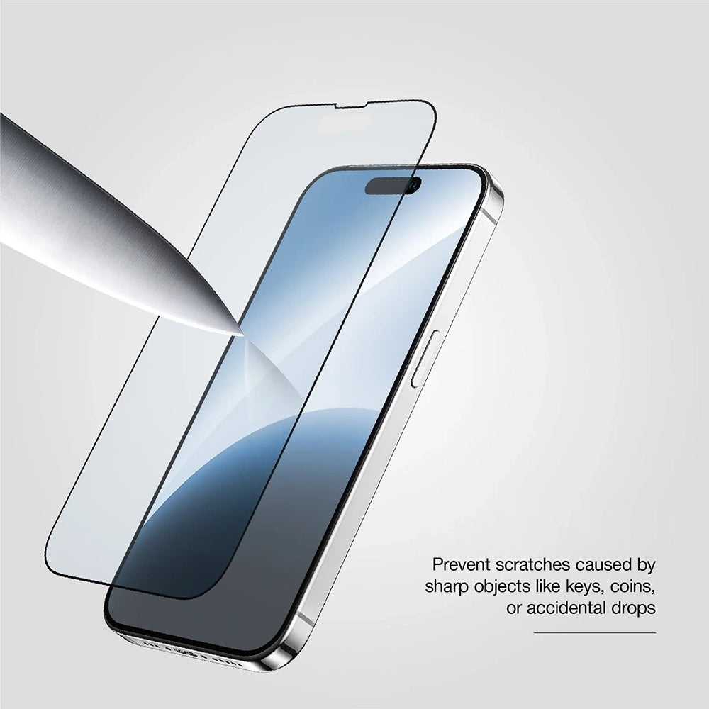 Film de protection écran Anank 10X Renforcé CG pour Apple iPhone 17 Pro, Verre Trempé, Full Glue, 2.5D, Noir