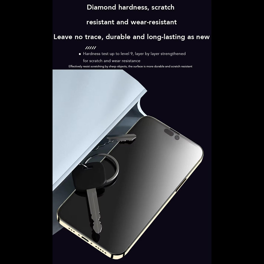 Anank 1X Reinforced Anti-Fingerprint Screen Protector for Apple iPhone 16 Pro Max, Tempered Glass, Full Glue, 2.5D, Black
