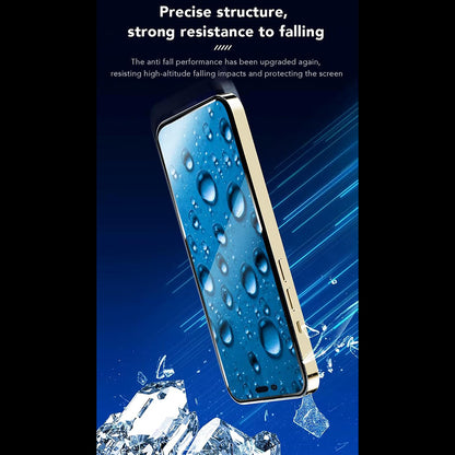 Anank 3X Reinforced Screen Protector for Apple iPhone 16 Pro Max, Tempered Glass, Full Glue, 2.5D, Black