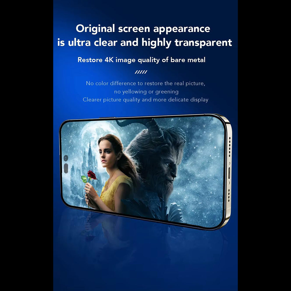 Film de protection d'écran Anank 3X Renforcé pour Apple iPhone 16, Verre Trempé, Collage Complet, 2.5D, Noir