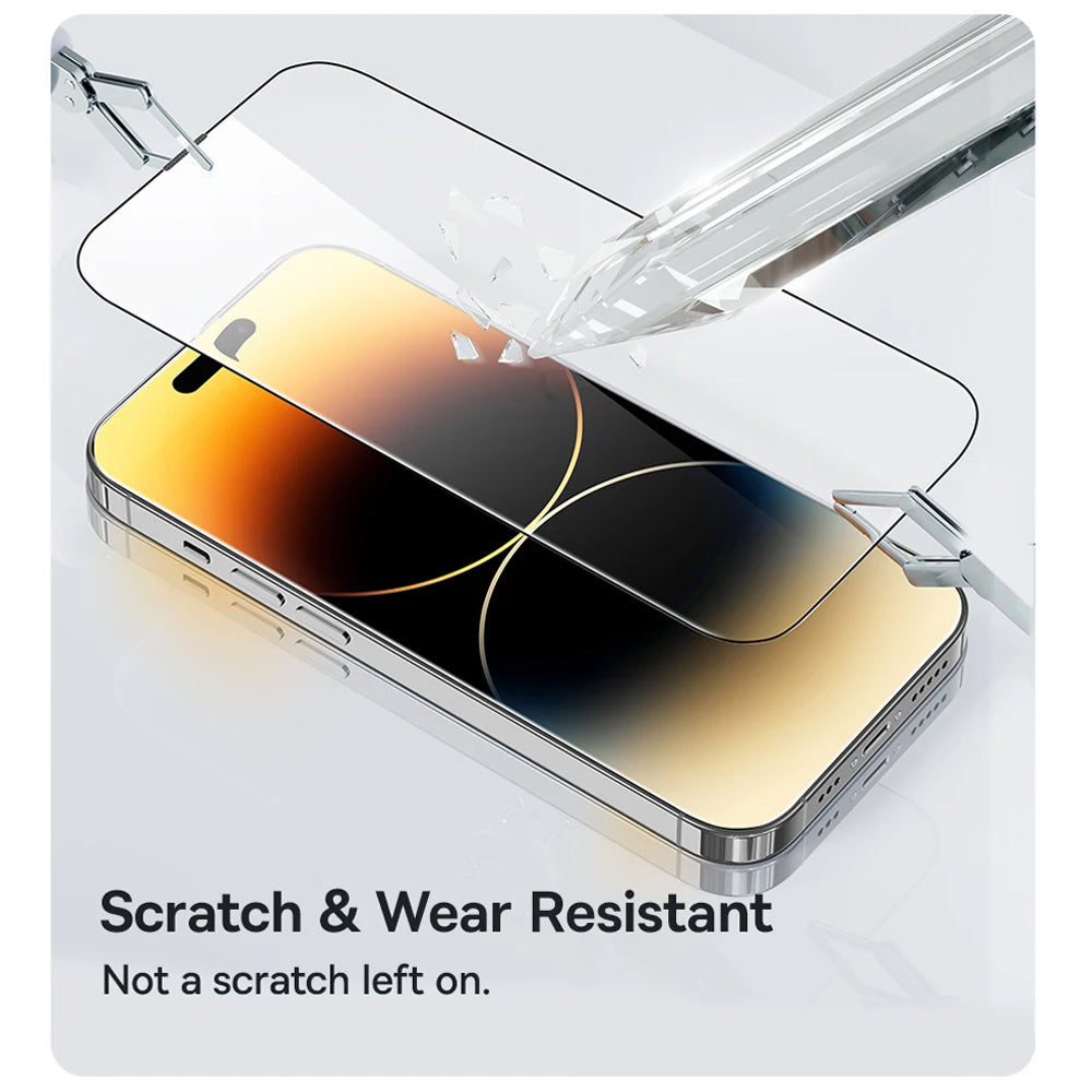 Film de protection écran Anank 5X Renforcé pour Apple iPhone 17, Verre Trempé, Full Glue, 2.5D, Noir
