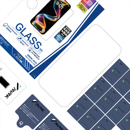 Film de protection écran Anank 5X Renforcé pour Apple iPhone 17, Verre Trempé, Full Glue, 2.5D, Noir