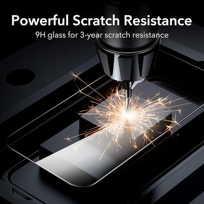 Film de protection d'écran Anank pour Apple iPhone 15 Pro Max, Verre trempé, Collage complet, 3D, Lot de 10 pièces