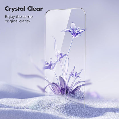 Film de protection d'écran Anank pour Apple iPhone 15 Pro, Verre trempé, Collage complet, 3D, Lot de 10 pièces