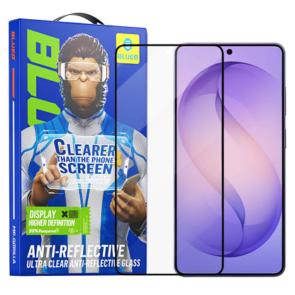 Film de protection écran Blueo Anti-Reflective HD pour Samsung Galaxy S26 Ultra S948, Verre Trempé, Full Glue, Noir