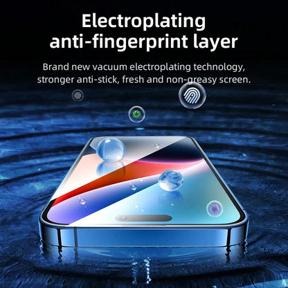 Film de protection d'écran Blueo AR Applicator Pro pour Apple iPhone 16 Pro Max, Verre trempé, Collage intégral, 3D, Noir