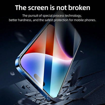 Blueo AR Screen Protector for Apple iPhone 16 Pro, Tempered Glass, Full Glue, 3D, Black