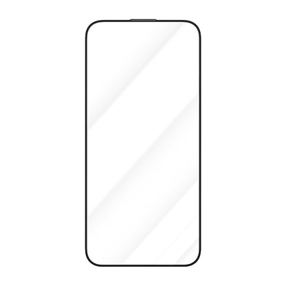 Film de protection d'écran Blueo Crystal Anti-Rayures pour Apple iPhone 16 Plus / 15 Plus, Verre Trempé, Collage Complet, Noir