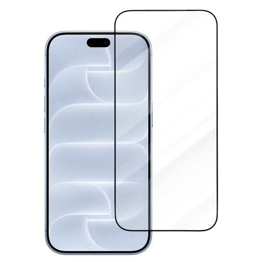 Protection d’écran Blueo Drop Resistant Applicator Pro pour Apple iPhone 18 Pro / 17 Pro / 17 / 16 Pro, verre trempé, adhésif intégral, noir