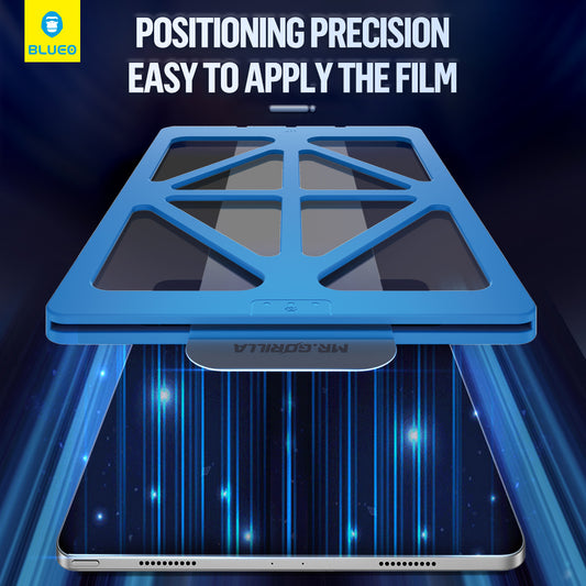 Film de protection d'écran Blueo HD Applicator Pro pour Apple iPad Air 13 (2024), Verre trempé, Collage intégral