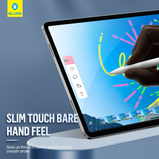 Film de protection d'écran Blueo HD Applicator Pro pour Apple iPad mini (2024) / mini (2021), Verre trempé, Collage intégral