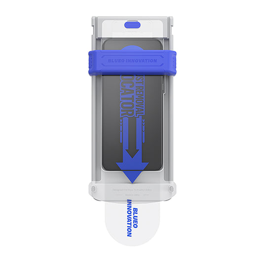 Film de protection d'écran Blueo HD Applicator Pro pour Apple iPhone 16 Pro Max, Verre Trempé, Full Glue, 3D, Noir