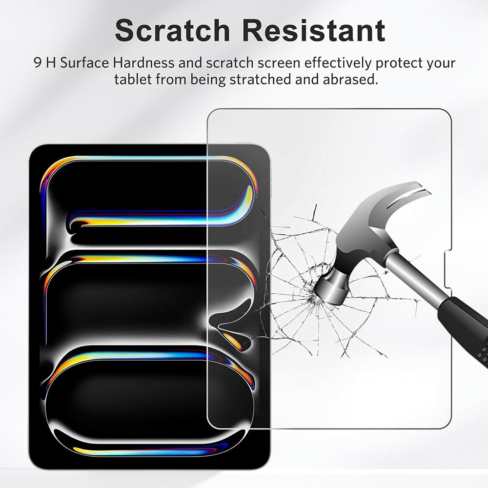 Film de protection d'écran Blueo HD pour Apple iPad 9.7 (2017), Verre trempé, Collage intégral