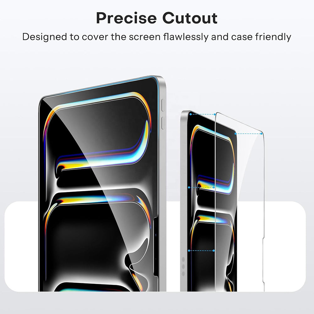 Film de protection d'écran Blueo HD pour Apple iPad 9.7 (2017), Verre trempé, Collage intégral