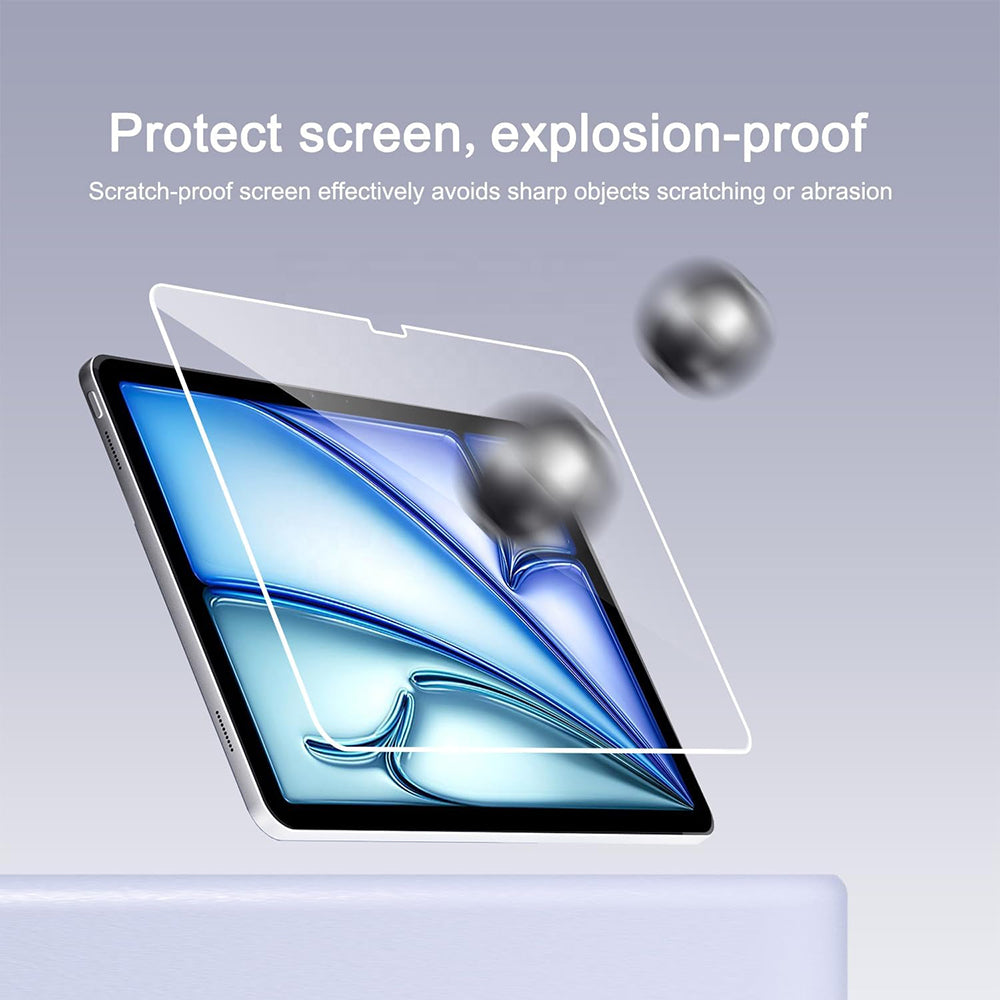 Film de protection d'écran Blueo HD pour Apple iPad 9.7 (2017), Verre trempé, Collage intégral