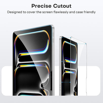 Blueo HD Screen Protector Film for Apple iPad Pro 13 (2024), Tempered Glass, Full Glue