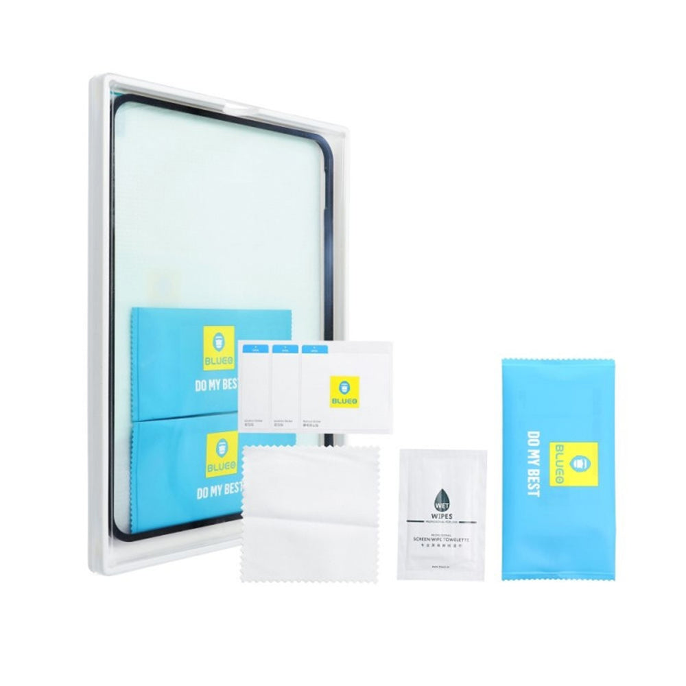 Film de protection d'écran Blueo pour Apple iPad Pro 12.9 (2022) / Pro 12.9 (2021) / Pro 12.9 (2020), Verre Trempé, Full Glue