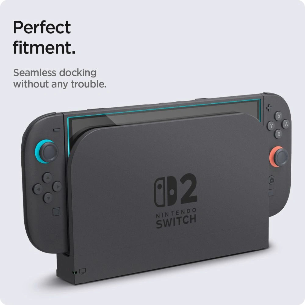 Film de protection d'écran Techsuit SwitchAura Applicator pour Nintendo Switch 2, Verre trempé, Set de 2 pièces
