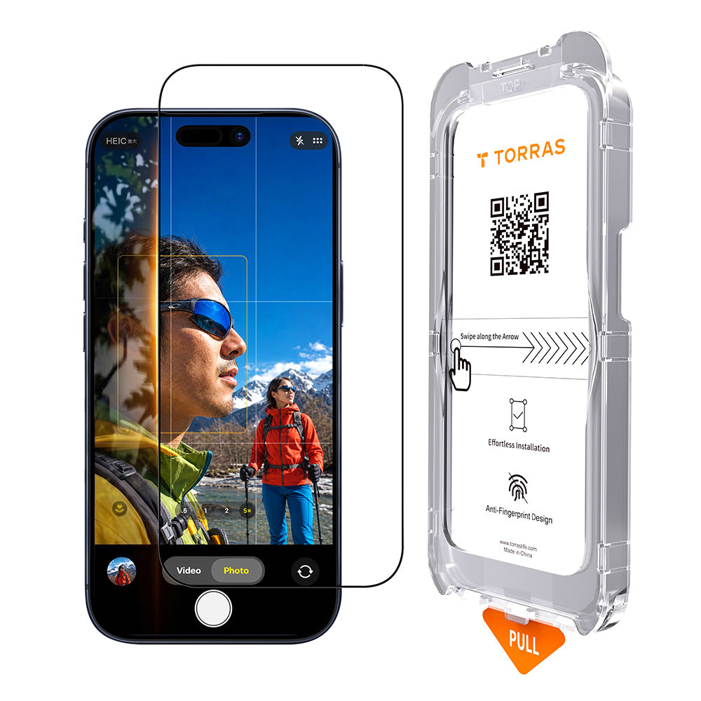 Torras Sunview AR Screen Protector Film for Apple iPhone 18 Pro Max / 17 Pro Max, Tempered Glass, Full Glue