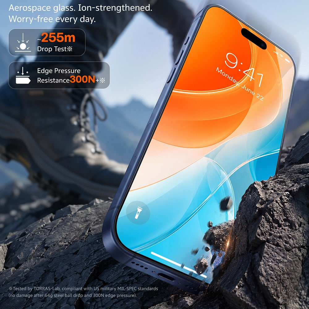 Torras Sunview AR Screen Protector Film for Apple iPhone 18 Pro Max / 17 Pro Max, Tempered Glass, Full Glue