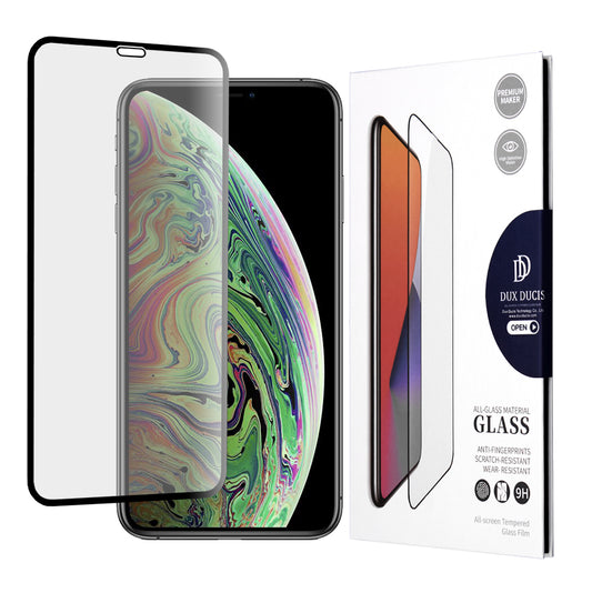 Film de protection d'écran DUX DUCIS pour Apple iPhone 11 Pro / XS / X, Verre trempé, Edge Glue, Noir