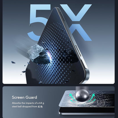 Film de protection d'écran ESR Armorite Paper Feel UltraFit pour Apple iPad Air 11 (2026) / Air 11 (2025), Verre Trempé, Full Glue, Lot de 2 pièces