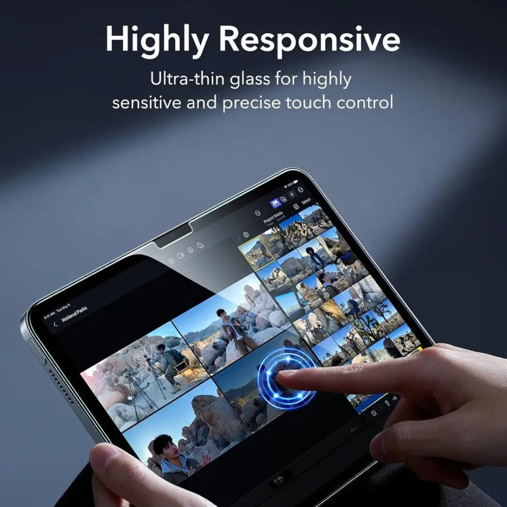 ESR Armorite UltraFit Screen Protector for Apple iPad (2025) / (2022), Tempered Glass, Full Glue, Set of 2 Pieces