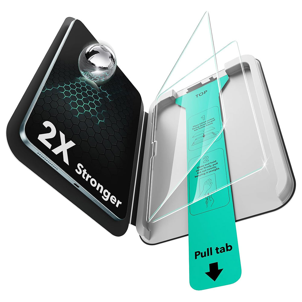 Film de protection d'écran ESR Armorite UltraFit pour Apple iPad Pro 11 (2024), Verre Trempé, Full Glue, Lot de 2 pièces
