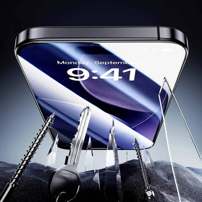Film de protection d'écran ESR Armorite UltraFit pour Apple iPhone 18 Pro Max / 17 Pro Max, Verre trempé, Collage intégral, Lot de 2 pièces, Noir