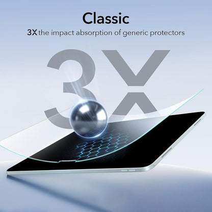 ESR Paper Feel UltraFit Screen Protector for Apple iPad (2025) / (2022), Plastic, Set of 2 Pieces